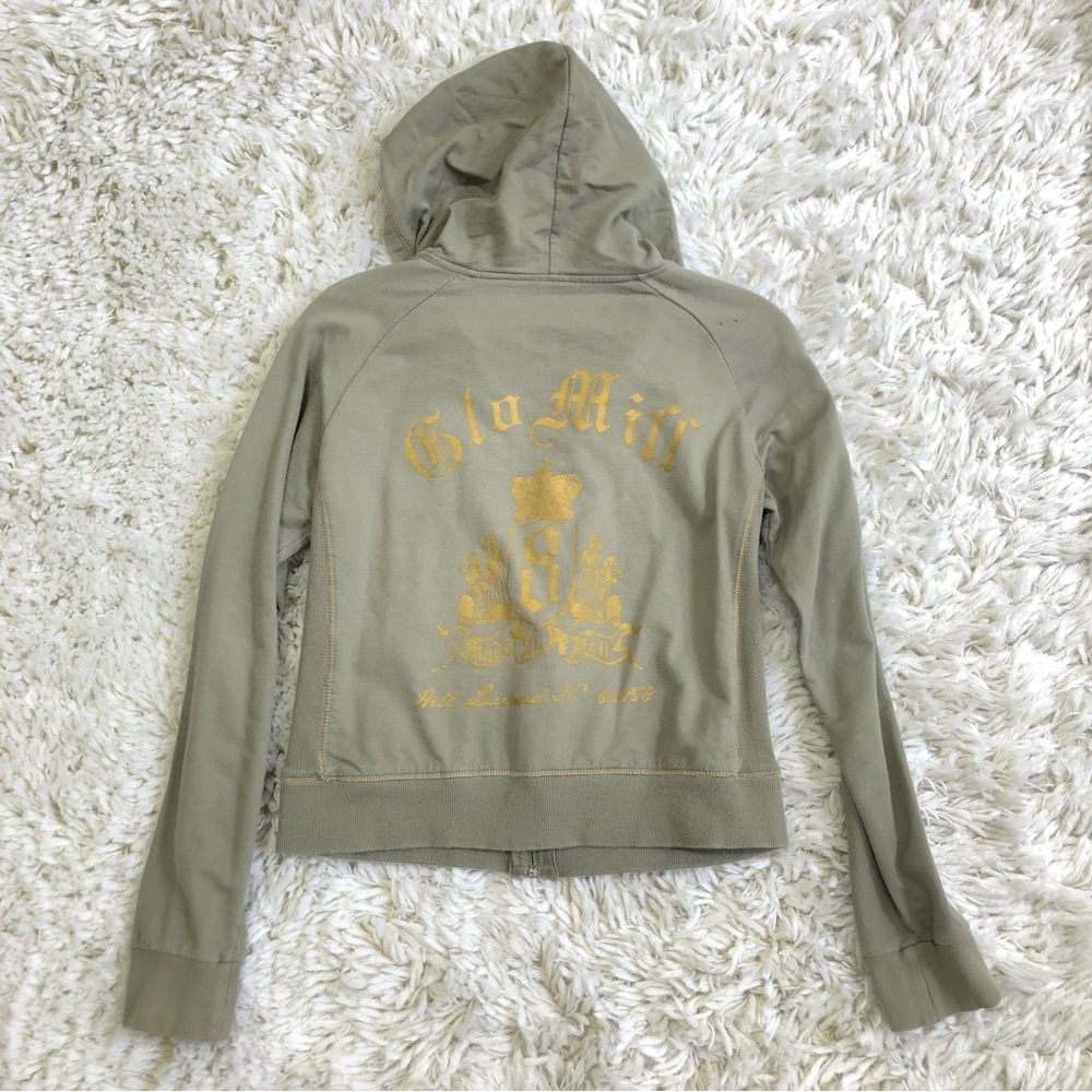 Like New Gold Foil Luxury Hoodie from Europe